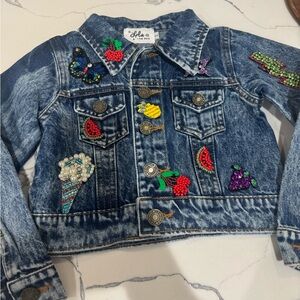 Lola & The Boys Patchwork Denim Jacket
